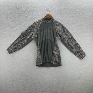 Massif Army Combat Shirt Mens Medium ACU Digital Camo Flame Resistant Pads